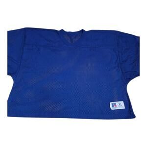 Vintage Russell Athletic Mesh Practice Football Jersey Blue XL Made in USA NWOT